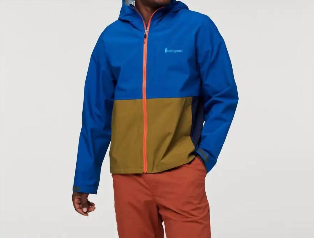 NEW COTOPAXI cielo rain jacket in mineral blue